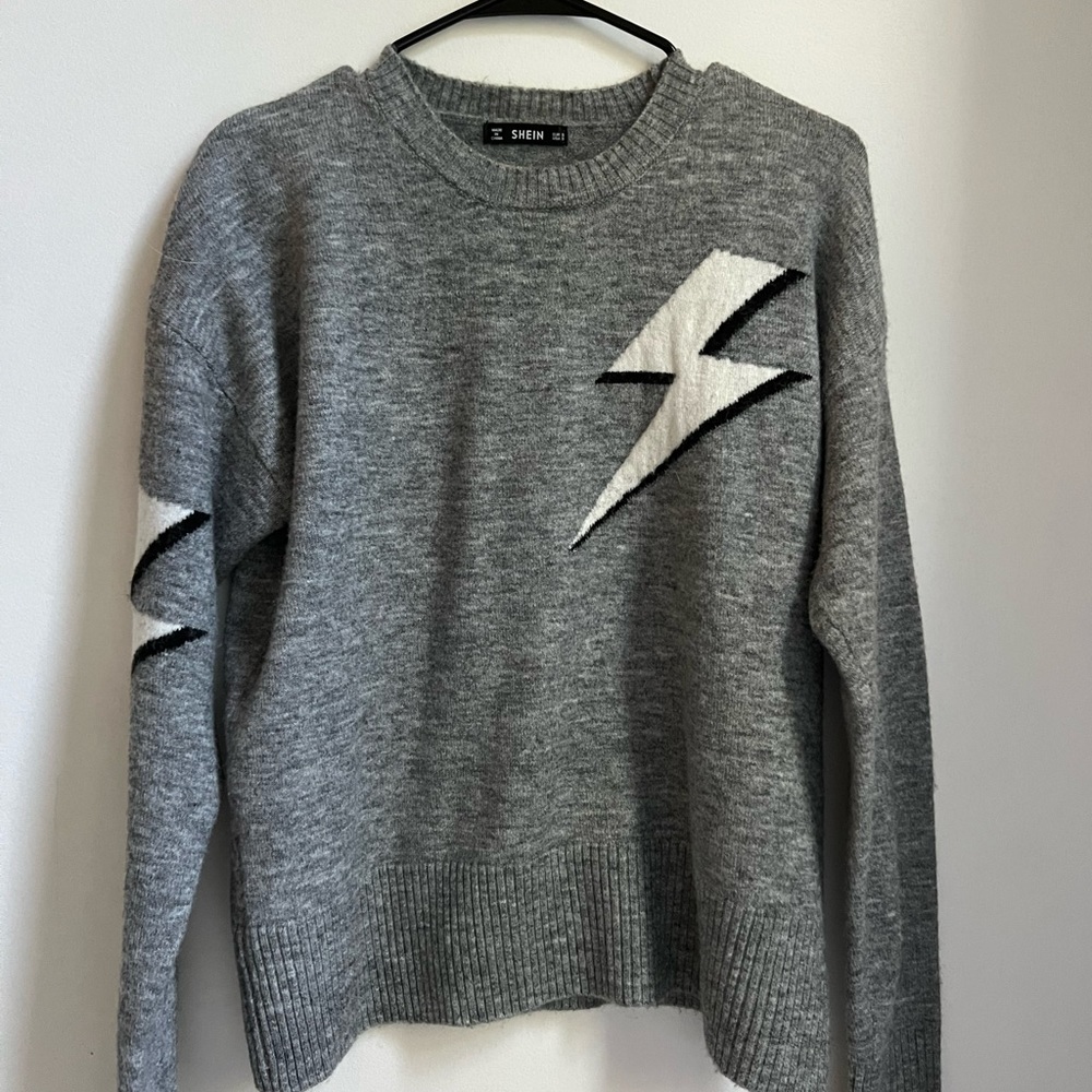 Shein lighting bolt sweater